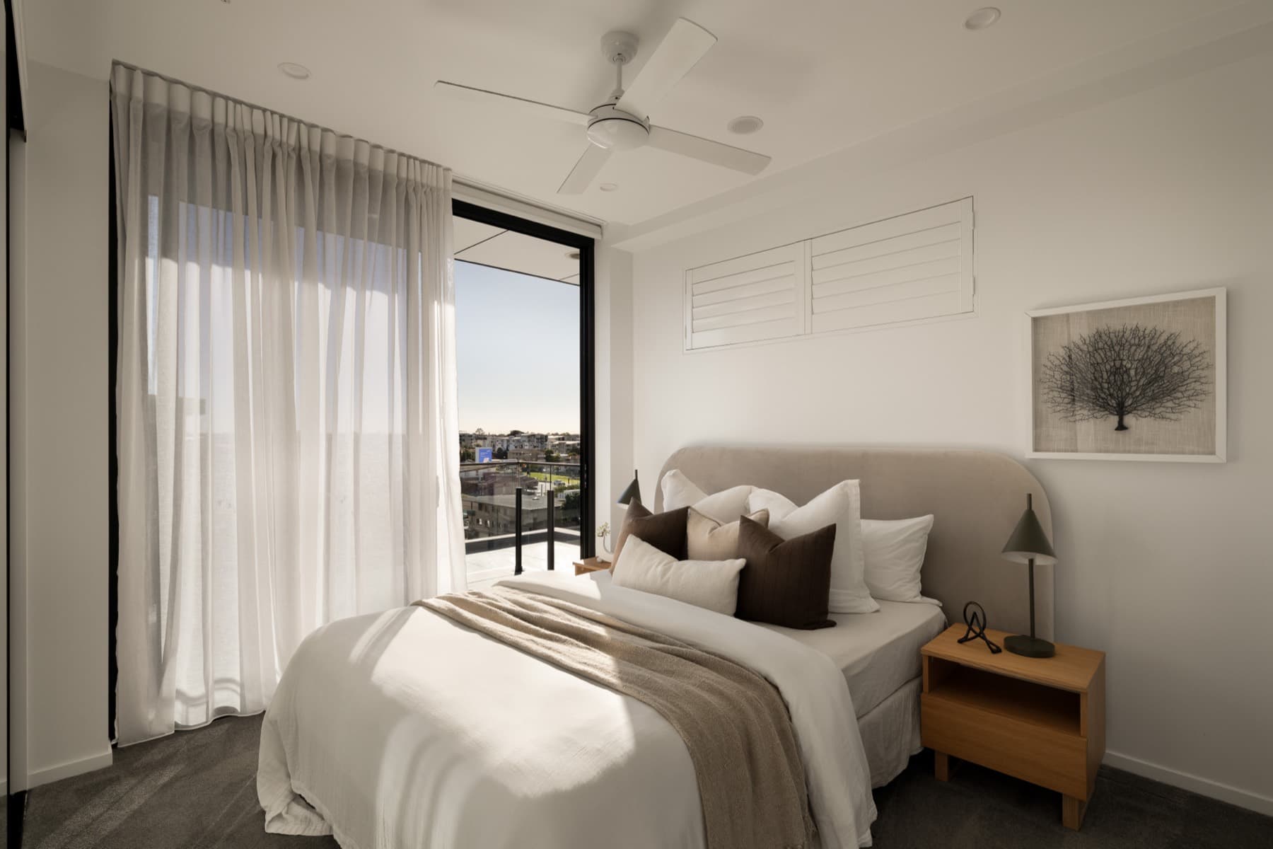 Bedroom with balcony access